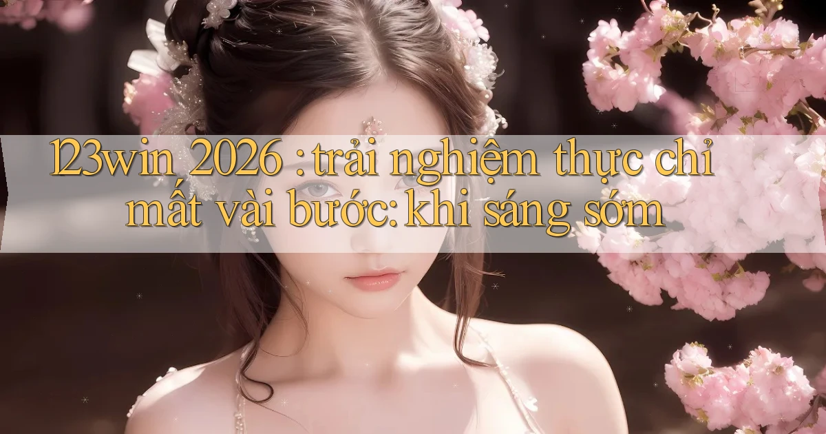 123win 2026 trải nghiệm thực chỉ mất vài bước khi sáng sớm