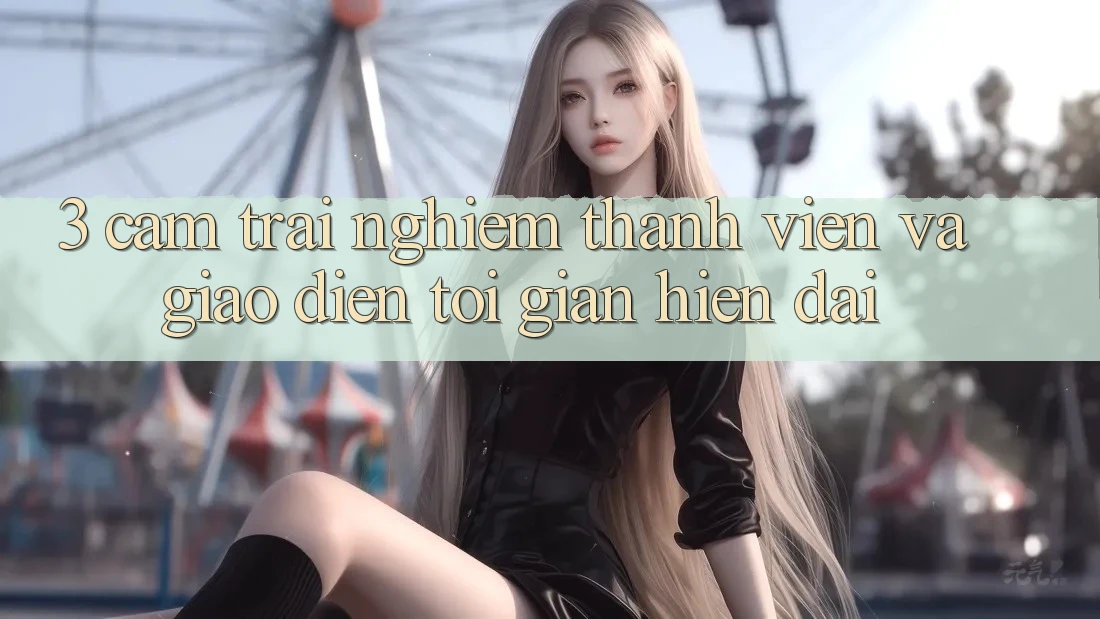 3. Cảm trải nghiệm Thành viên Và Giao Diện Tối Giản, Hiện Đại