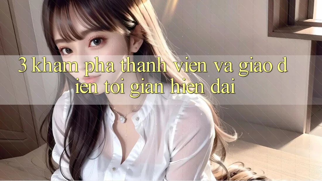 3. Khám phá Thành viên Và Giao Diện Tối Giản, Hiện Đại