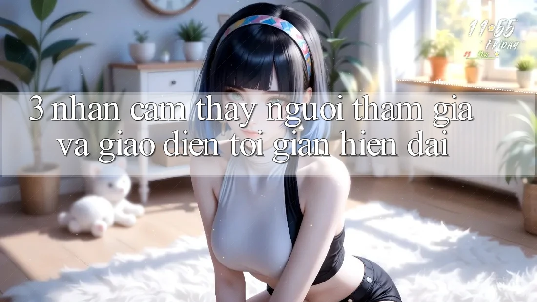 3. Nhận cảm thấy Người tham gia Và Giao Diện Tối Giản, Hiện Đại