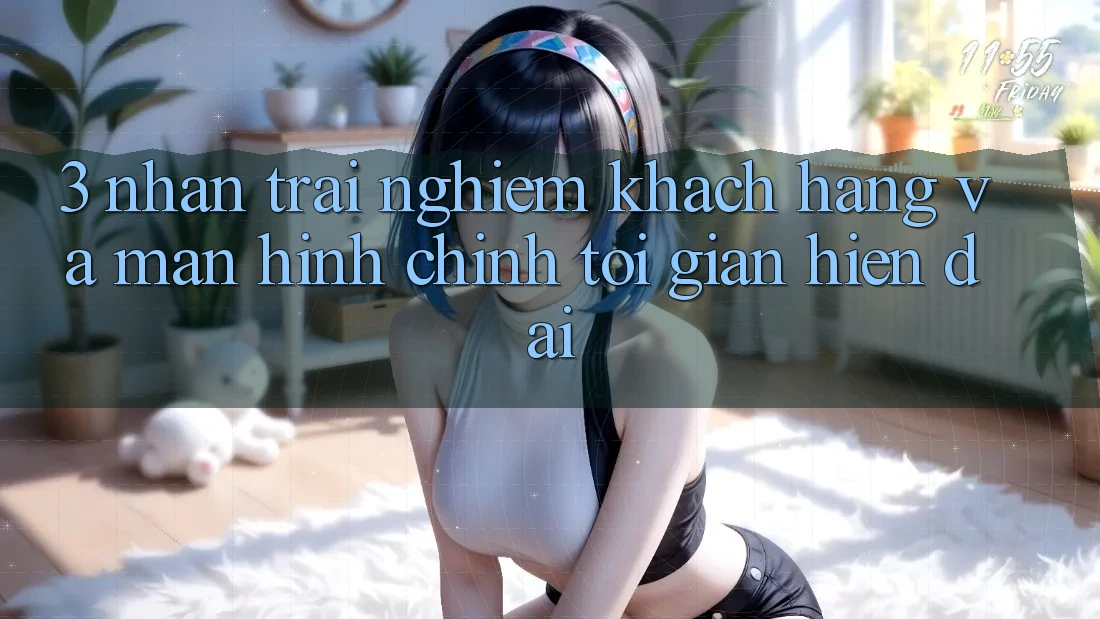 3. Nhận trải nghiệm Khách hàng Và Màn hình chính Tối Giản, Hiện Đại