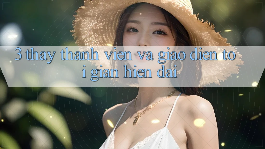 3. Thấy Thành viên Và Giao Diện Tối Giản, Hiện Đại
