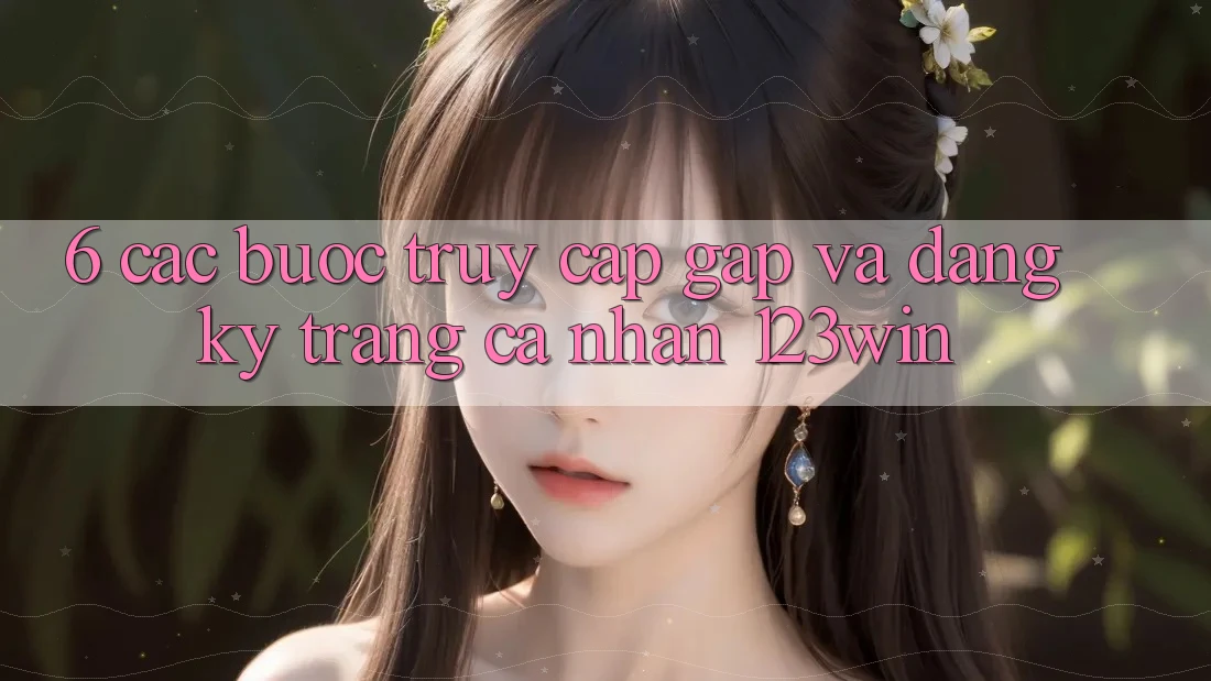 6. Các bước Truy Cập Gấp Và Đăng Ký Trang cá nhân 123win