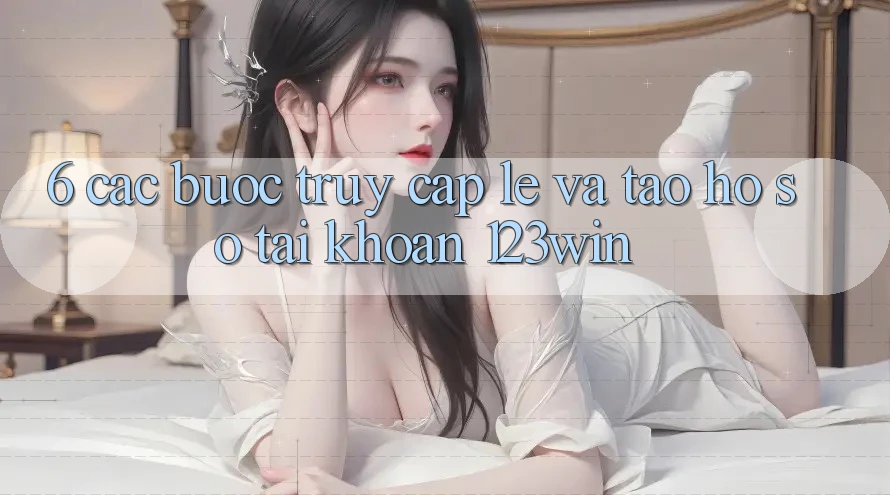 6. Các bước Truy Cập Lẹ Và Tạo hồ sơ Tài Khoản 123win