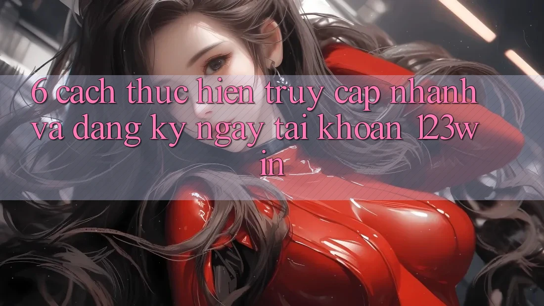 6. Cách thực hiện Truy Cập Nhanh Và Đăng ký ngay Tài Khoản 123win