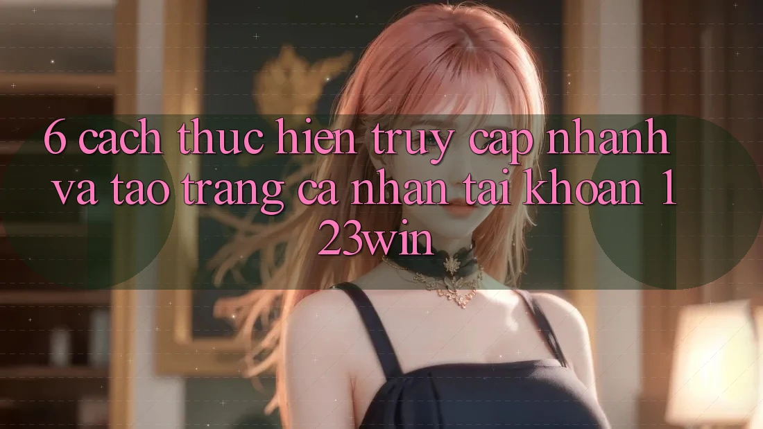 6. Cách thực hiện Truy Cập Nhanh Và Tạo trang cá nhân Tài Khoản 123win