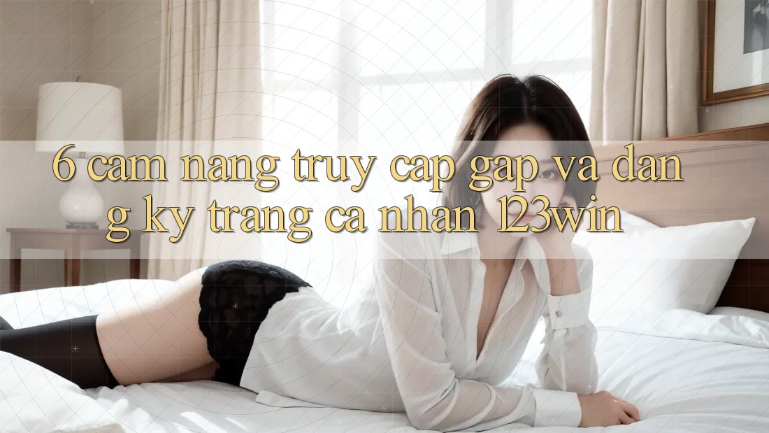 6. Cẩm nang Truy Cập Gấp Và Đăng Ký Trang cá nhân 123win