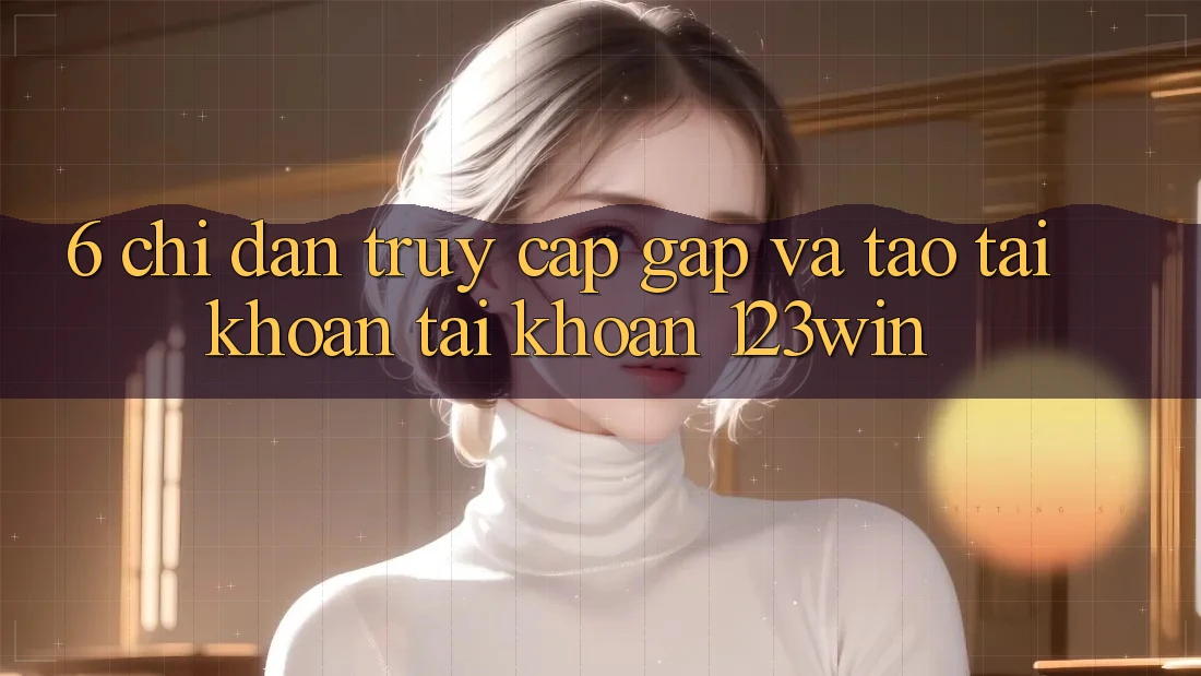 6. Chỉ dẫn Truy Cập Gấp Và Tạo tài khoản Tài Khoản 123win