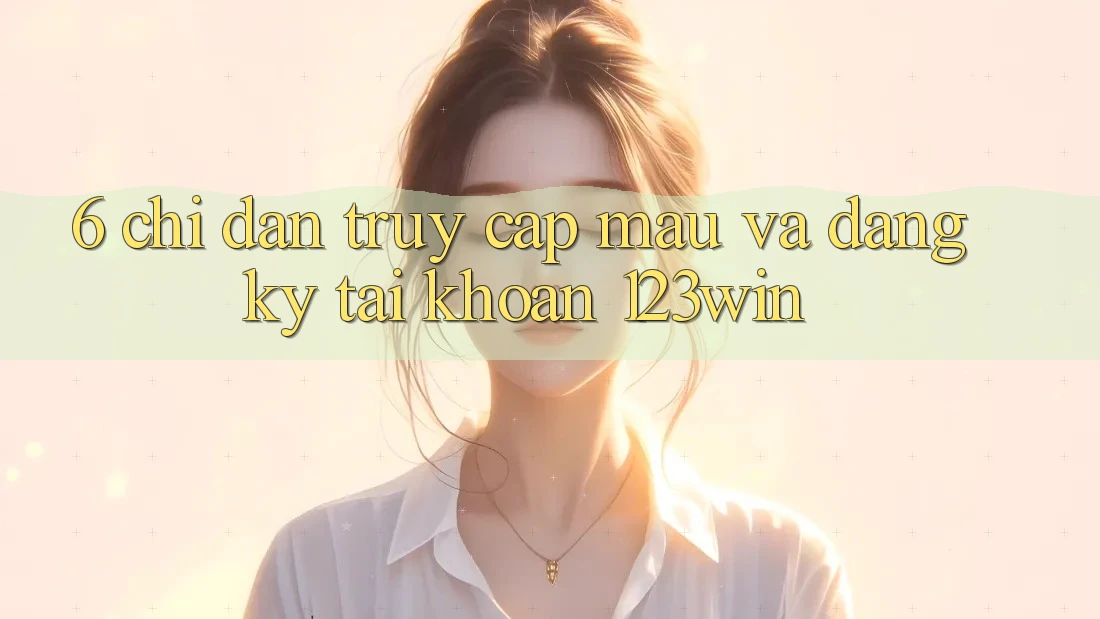 6. Chỉ dẫn Truy Cập Mau Và Đăng Ký Tài Khoản 123win