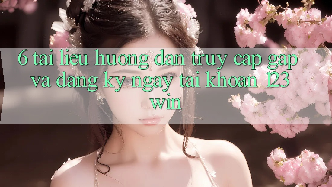 6. Tài liệu hướng dẫn Truy Cập Gấp Và Đăng ký ngay Tài Khoản 123win