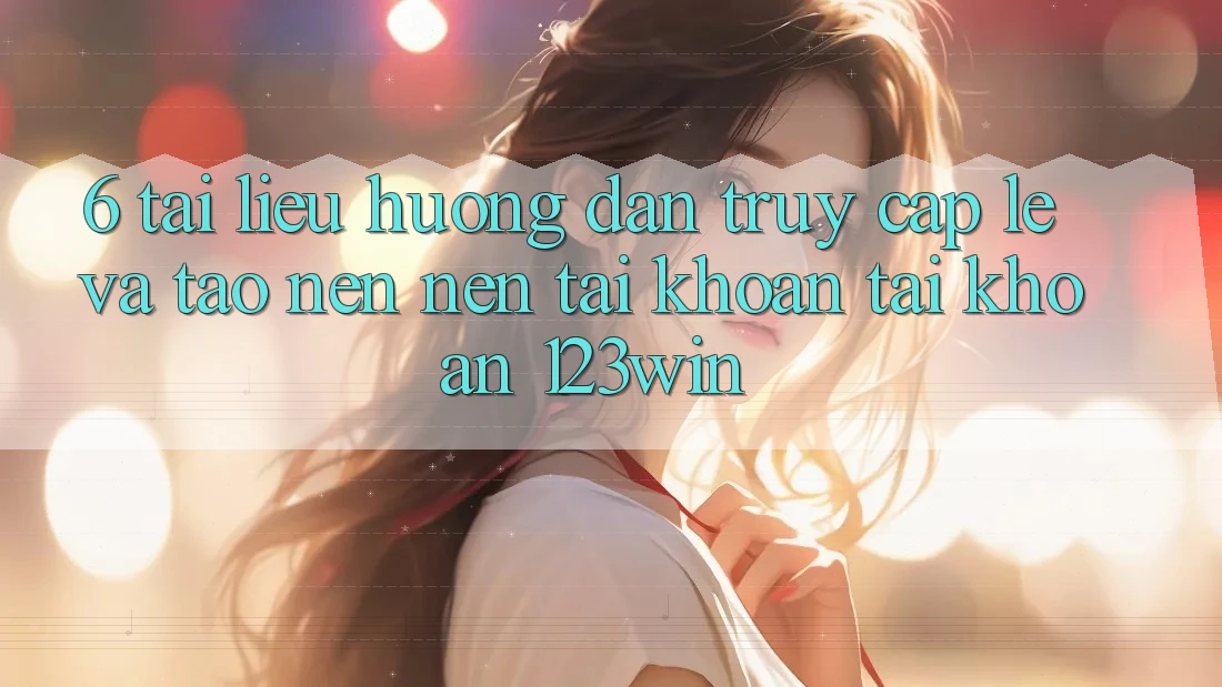 6. Tài liệu hướng dẫn Truy Cập Lẹ Và Tạo nên nên tài khoản Tài Khoản 123win