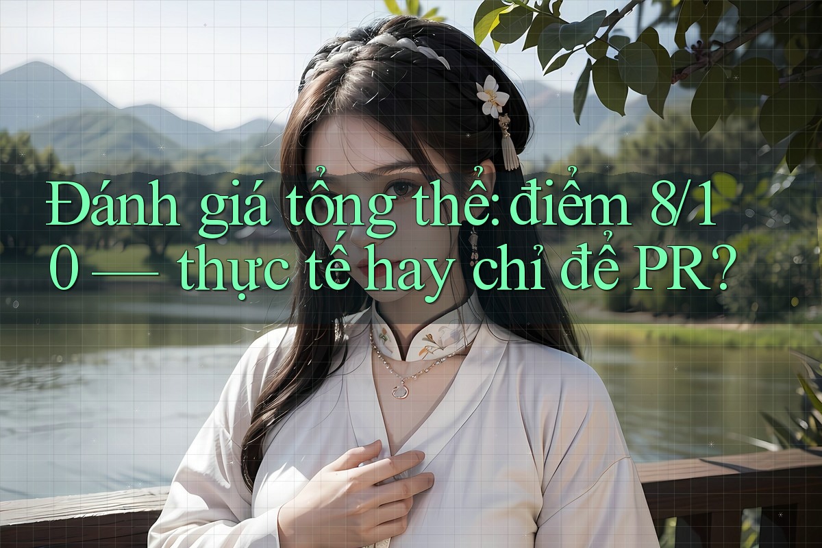 Đánh giá tổng thể: điểm 8/10 — thực tế hay chỉ để PR?