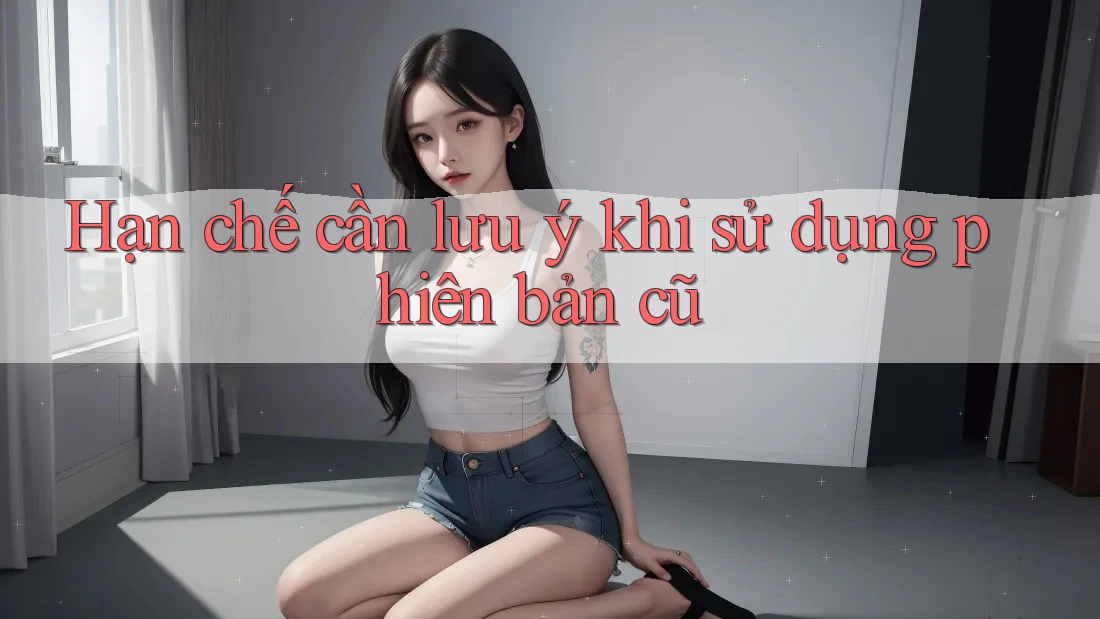 Hạn chế cần lưu ý khi sử dụng phiên bản cũ