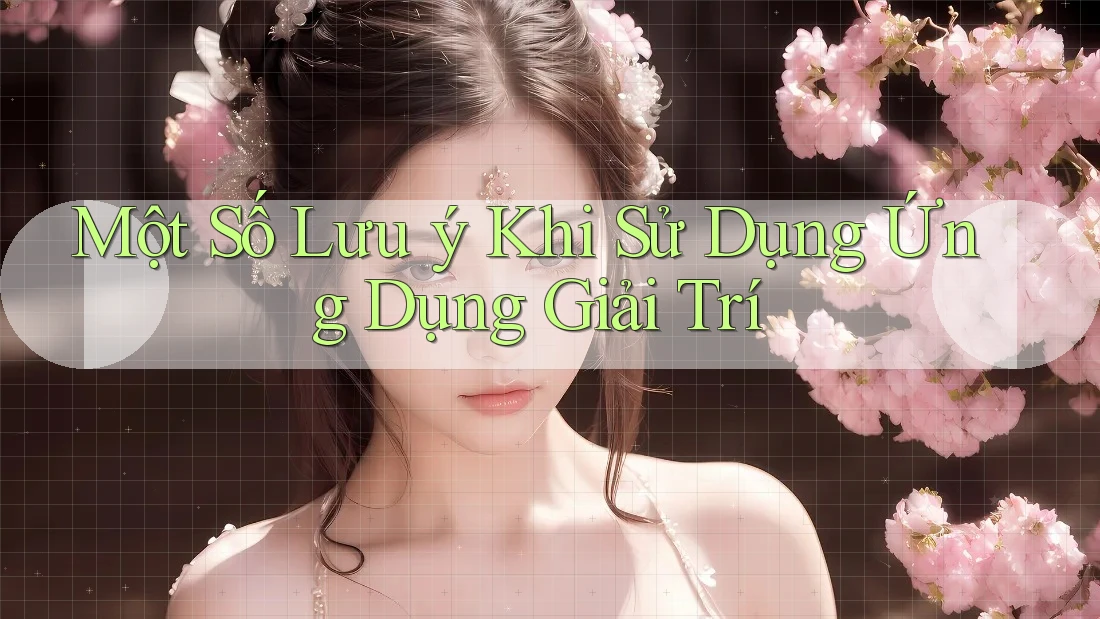 Một Số Lưu ý Khi Sử Dụng Ứng Dụng Giải Trí