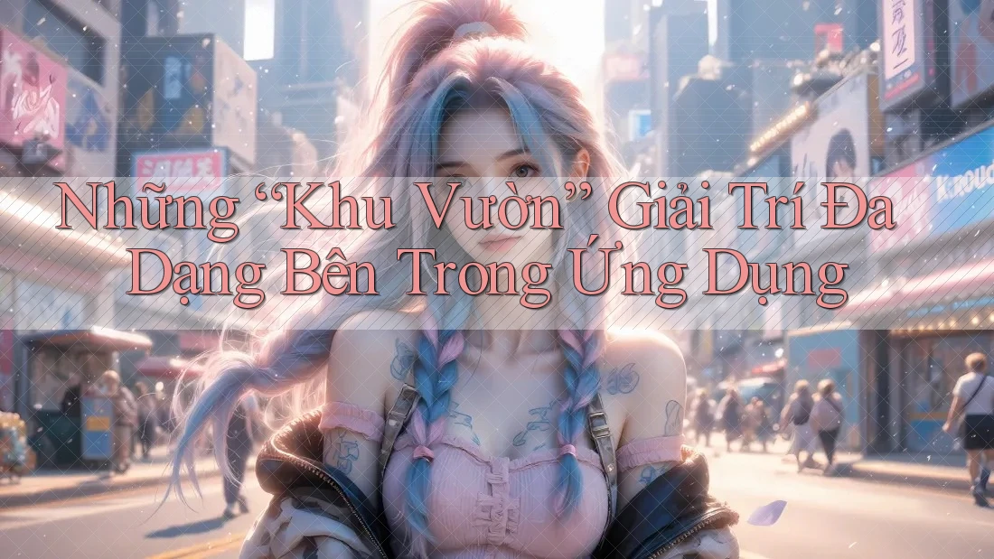 Những “Khu Vườn” Giải Trí Đa Dạng Bên Trong Ứng Dụng