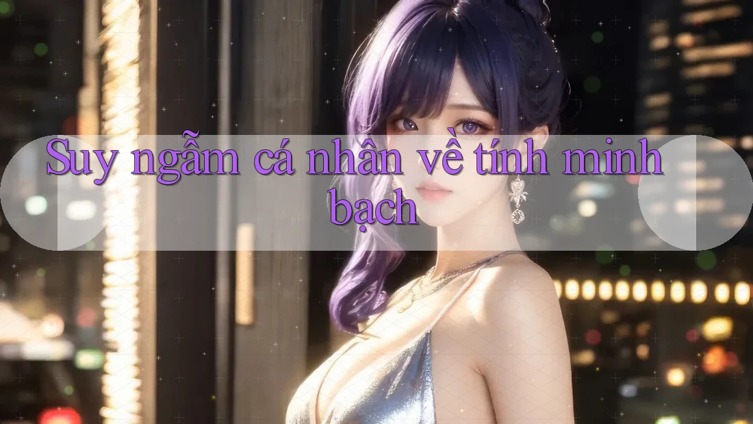 Suy ngẫm cá nhân về tính minh bạch