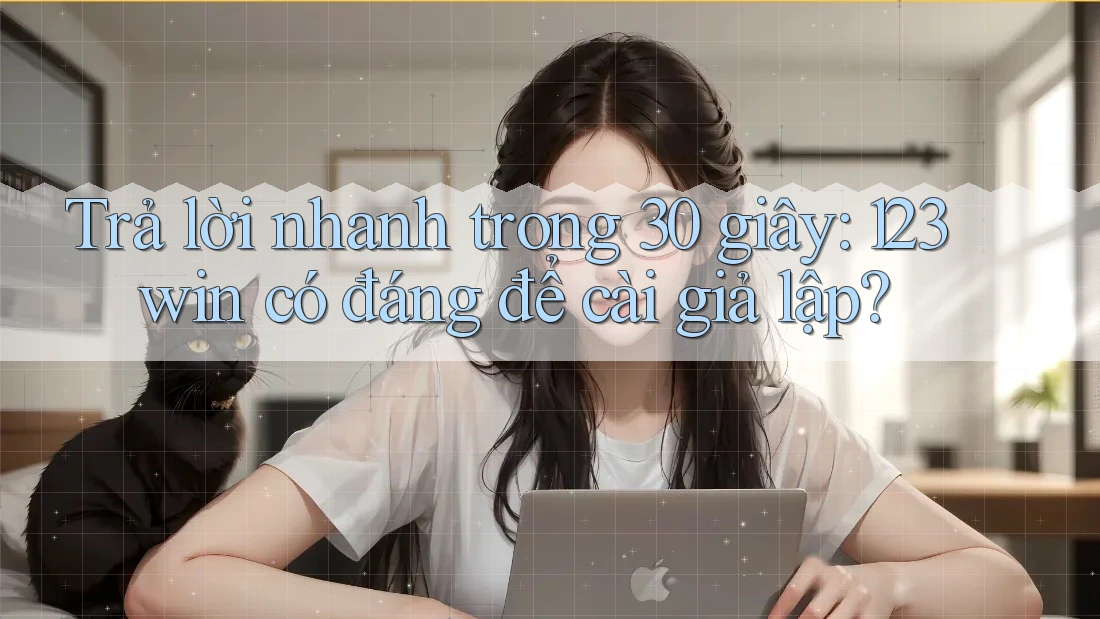 Trả lời nhanh trong 30 giây: 123win có đáng để cài giả lập?